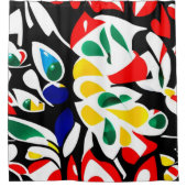 Wasserfall-Design , dynamische geometrische Wandku Duschvorhang (Vorderseite)