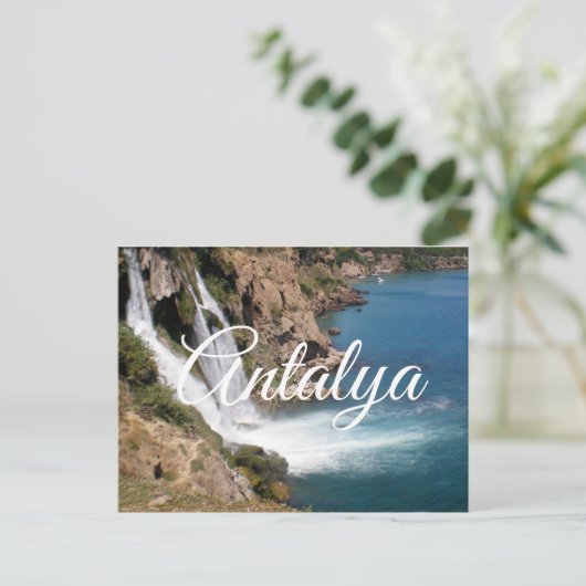 Wasserfall Duden in Antalya (Türkei) Postkarte (Stehend Vorderseite)