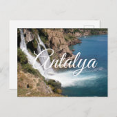 Wasserfall Duden in Antalya (Türkei) Postkarte (Vorne/Hinten)