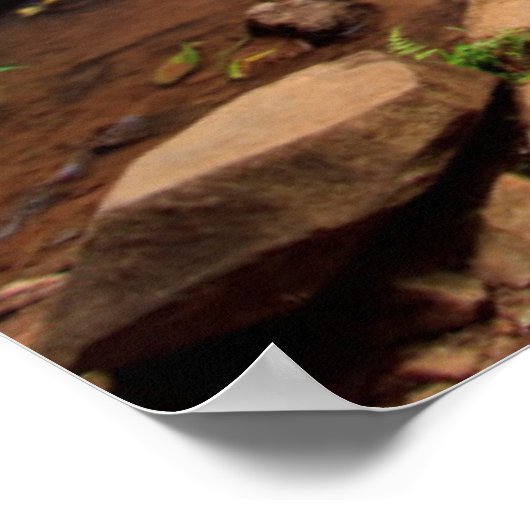 Wasserfall Ellinjaa, Australien Poster (Ecke)