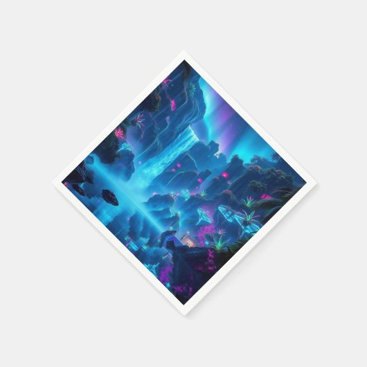 Wasserfall Entaway Neon Serviette (Ecke)