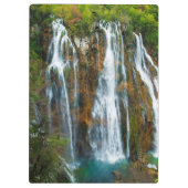 Wasserfall erhöhter Blick, Kroatien Klemmbrett (Rückseite)
