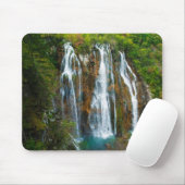 Wasserfall erhöhter Blick, Kroatien Mousepad (Mit Mouse)