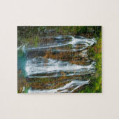Wasserfall erhöhter Blick, Kroatien Puzzle (Horizontal)