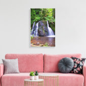 Wasserfall Fairy Glen, Rosemarkie, Canvas print Leinwanddruck (Insitu (Wohnzimmer))