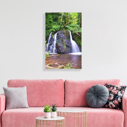 Wasserfall Fairy Glen, Rosemarkie, Canvas print Leinwanddruck (Insitu (Wohnzimmer))