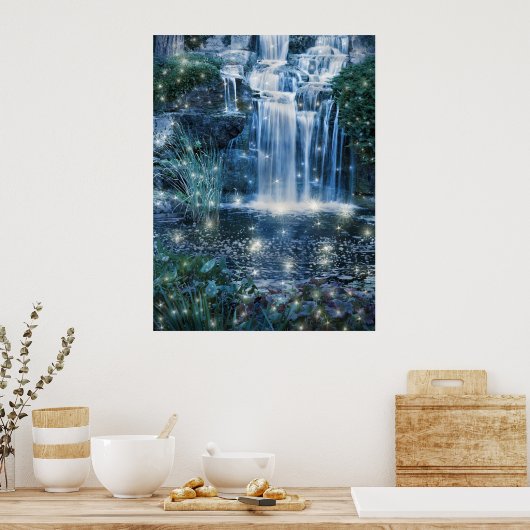Wasserfall Fairy Poster (Küche)