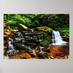 Wasserfall Fantasy 19x13 Poster