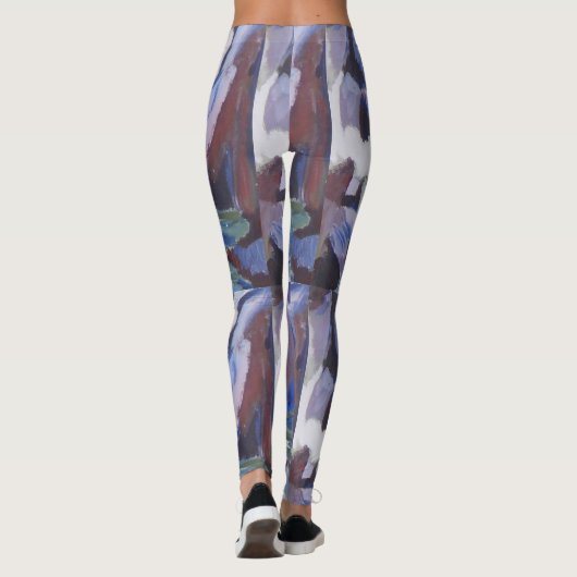 Wasserfall-Farbtanz Leggings (Rückseite)