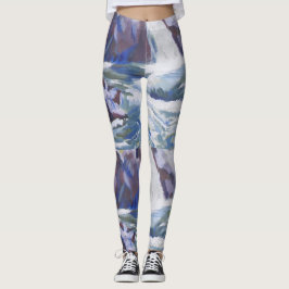 Wasserfall-Farbtanz Leggings