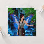 Wasserfall-Fee Karte (Vorderseite/Rückseite Beispiel)