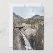 Wasserfall Feiertagskarte (Vorderseite)