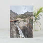Wasserfall Feiertagskarte (Stehend Vorderseite)