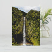 Wasserfall Feiertagskarte (Stehend Vorderseite)