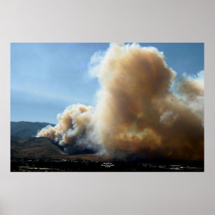 Wasserfall Fire, Carson City, Nevada 7/14/04 Poster