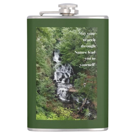 Wasserfall Flachmann (Vorderseite)