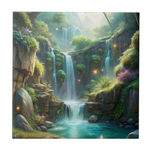 Wasserfall Fliese (Vorderseite)