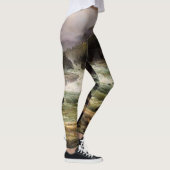 Wasserfall-Fluss-Falke-Vogel ganz über Leggings (Rechts)