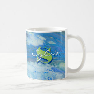 Wasserfall-Flüssigkeitspainierung Kaffeetasse