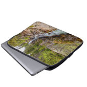Wasserfall & Flusskaskade Laptopschutzhülle (Vorne Knopf)