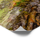 Wasserfall & Flusskaskade Poster (Ecke)