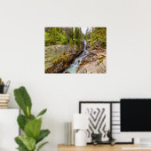 Wasserfall & Flusskaskade Poster (Heimbüro)