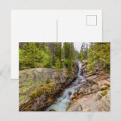 Wasserfall & Flusskaskade Postkarte (Vorne/Hinten)