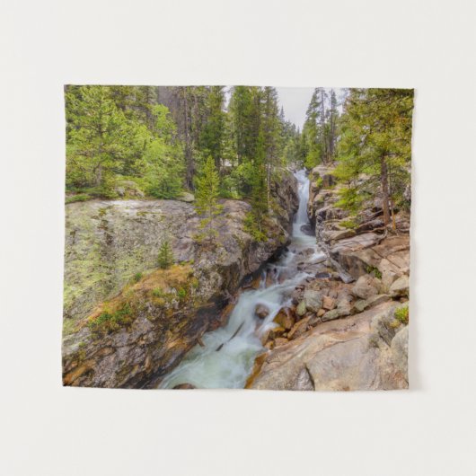 Wasserfall & Flusskaskade Wandteppich (Vorderseite (Horizontal))