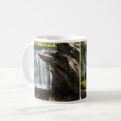 Wasserfall Fokussierte Kaffee-Tasse Kaffeetasse (Vorderseite Links)