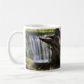 Wasserfall Fokussierte Kaffee-Tasse Kaffeetasse (Links)