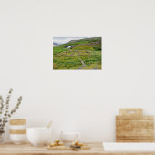 Wasserfall Fossarrett, Island Poster (Küche)