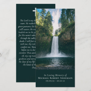 Wasserfall Foto Gebet Gedenkstätte Lesezeichen