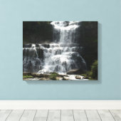 Wasserfall-Foto in der Natur als Leinwanddruck (Insitu (Holzboden))