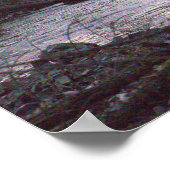 Wasserfall-Foto-Plakat Poster (Ecke)