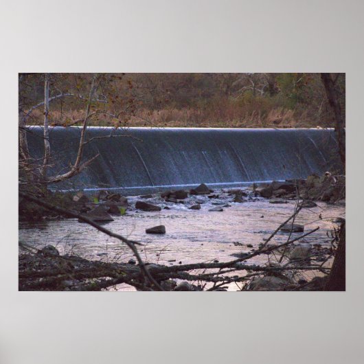 Wasserfall-Foto-Plakat Poster (Vorne)
