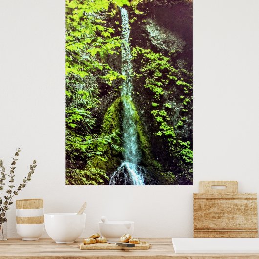 "Wasserfall" Foto Poster (Küche)