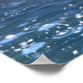 Wasserfall-Foto-Poster Poster (Ecke)