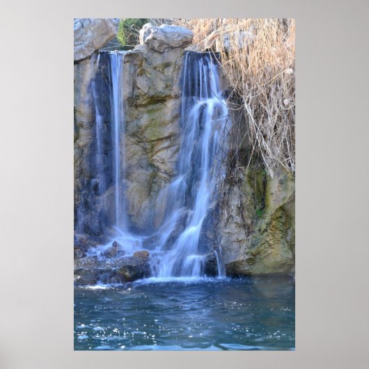 Wasserfall-Foto-Poster Poster (Vorne)
