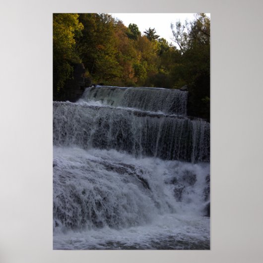 Wasserfall-Foto-Poster Poster (Vorne)