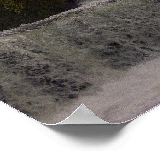 Wasserfall-Foto-Poster Poster (Ecke)