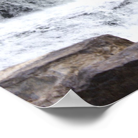 Wasserfall-Foto-Poster Poster (Ecke)