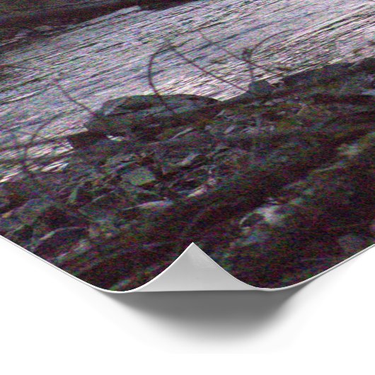 Wasserfall-Foto-Poster Poster (Ecke)