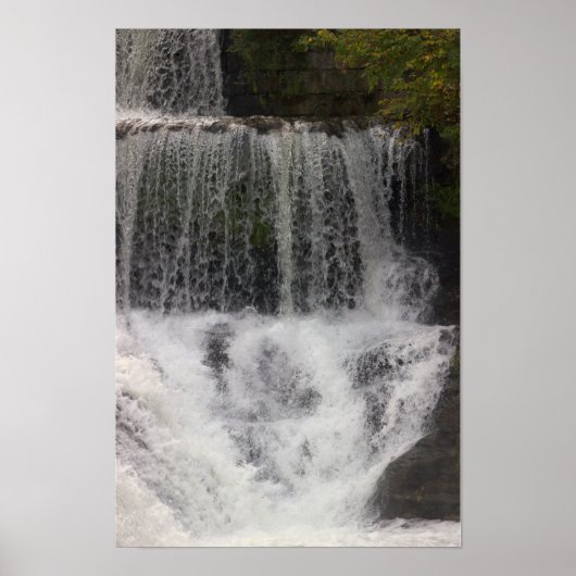 Wasserfall-Foto-Poster Poster (Vorne)