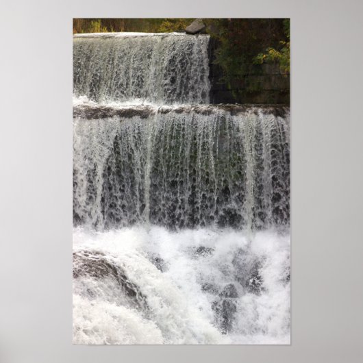 Wasserfall-Foto-Poster Poster (Vorne)