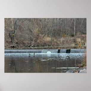 Wasserfall-Foto-Poster Poster