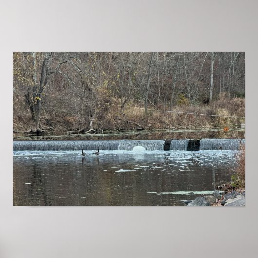 Wasserfall-Foto-Poster Poster (Vorne)