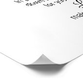 Wasserfall Foto Psalm 4:8 Friedenspender Poster (Ecke)