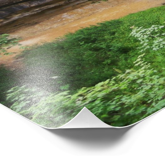 Wasserfall Fotodruck (Ecke)