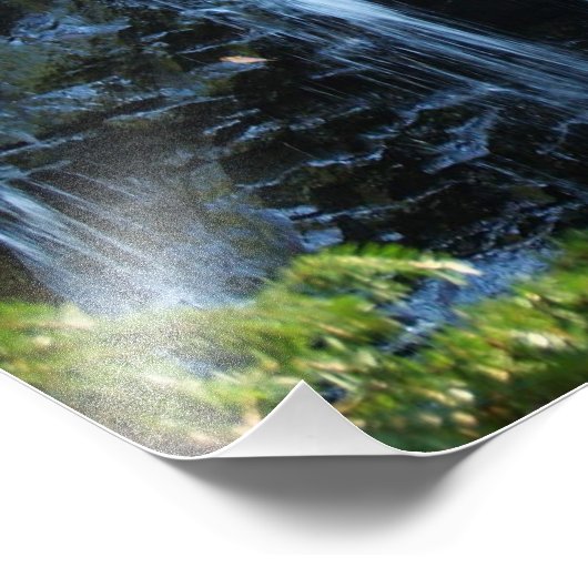 Wasserfall Fotodruck (Ecke)