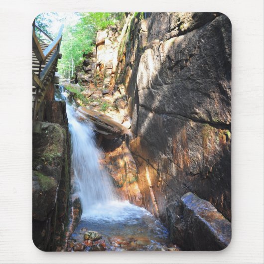 Wasserfall Franconia Kerben-Staats-Park NH Mousepad (Vorne)